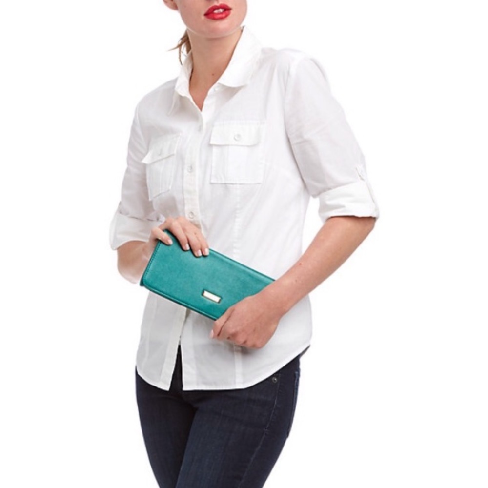 Cole Haan Emerald Essex II Leather Clutch